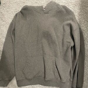 Abercrombie Essential Popover Hoodie in Heather Brown